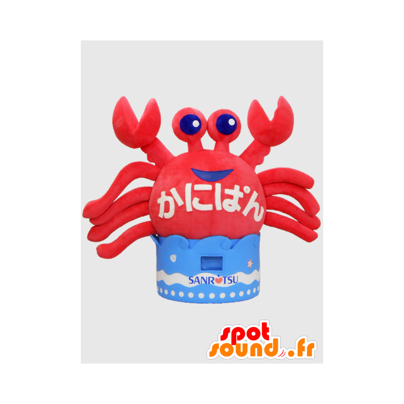 Kanipan mascot. Crab mascot with waves - MASFR28221 - Yuru-Chara Japanese mascots