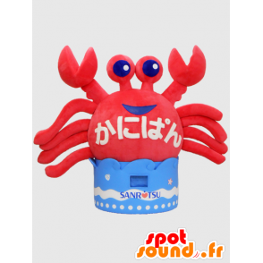 Mascotte de Kanipan. Mascotte de crabe avec des vagues - MASFR28221 - Mascottes Yuru-Chara Japonaises