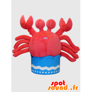 Mascot Kanipan. krab mascotte met golven - MASFR28221 - Yuru-Chara Japanse Mascottes