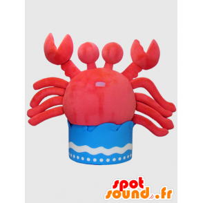 Kanipan Maskottchen. Krabbe-Maskottchen mit Wellen - MASFR28221 - Yuru-Chara japanischen Maskottchen