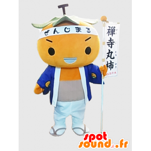 Kakimaru-kun maskot. Samurai maskot, persimmon - Spotsound