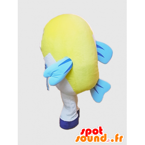 Kawabata kun Maskottchen. Gelbe und weiße Fische Mascot - MASFR28224 - Yuru-Chara japanischen Maskottchen