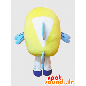 Mascot Kawabata kun. keltainen ja valkoinen kalan maskotti - MASFR28224 - Mascottes Yuru-Chara Japonaises