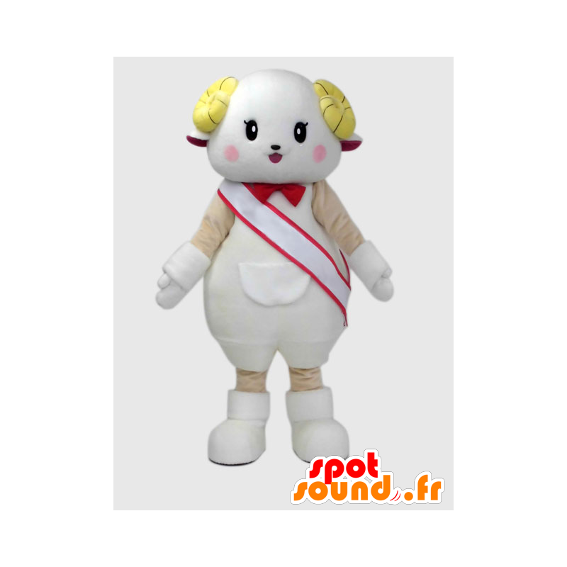 Mascot Kawaii Hitsuji. Mascot vuohi, lammas - MASFR28225 - Mascottes Yuru-Chara Japonaises