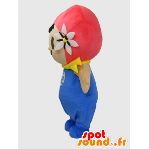 Kofuku chan mascotte. Mascotte bambino con un cuore - MASFR28226 - Yuru-Chara mascotte giapponese
