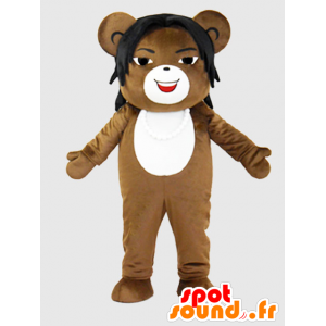 Takuma Kimu mascot. Mascot Teddy with hair - MASFR28228 - Yuru-Chara Japanese mascots