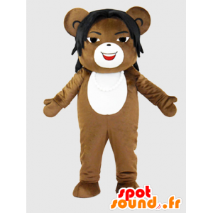 Takuma maskot Kimu. Mascot Teddy med hår - MASFR28228 - Yuru-Chara japanske Mascots
