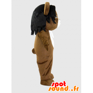 Takuma Kimu mascot. Mascot Teddy with hair - MASFR28228 - Yuru-Chara Japanese mascots