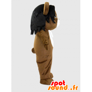 Takuma Kimu mascotte. Mascotte Orso con i capelli - MASFR28228 - Yuru-Chara mascotte giapponese