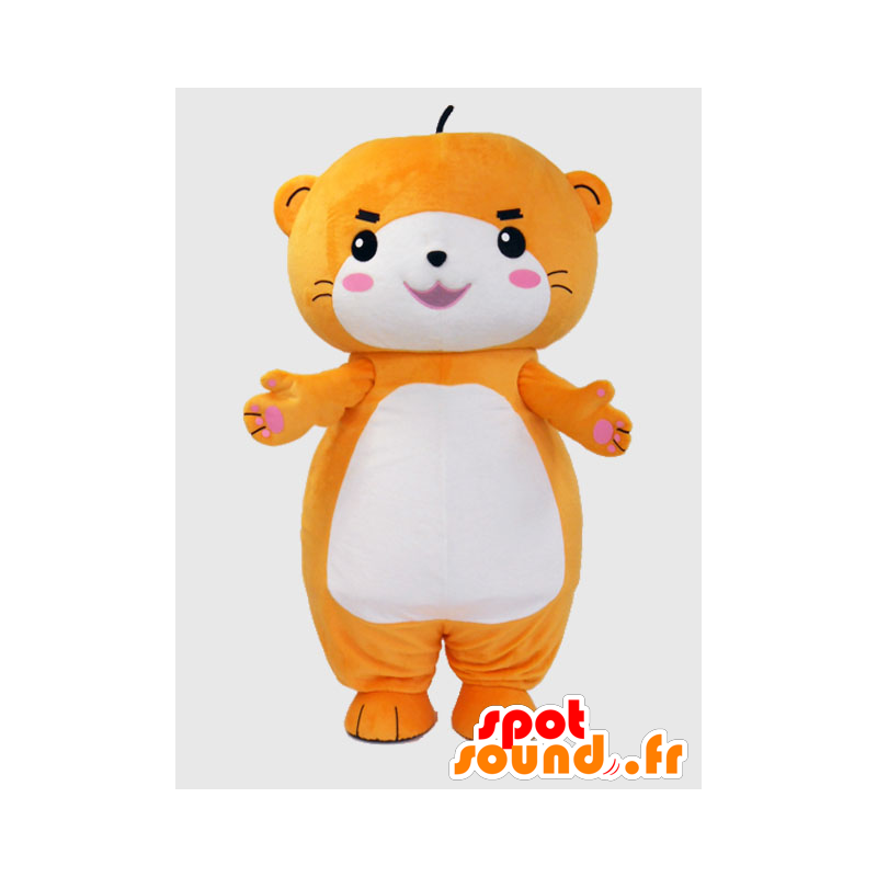 Mascot Ichikawa. laranja e mascote lontra branco - MASFR28229 - Yuru-Chara Mascotes japoneses
