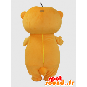 Ichikawa mascotte. Arancione e bianco lontra mascotte - MASFR28229 - Yuru-Chara mascotte giapponese