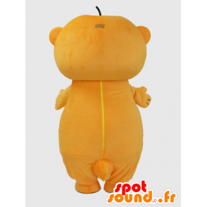 Mascotte de Ichikawa. Mascotte de loutre orange et blanche - MASFR28229 - Mascottes Yuru-Chara Japonaises