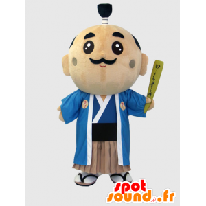 Mascot Tokugawa Ieju. Japanese man mascot - MASFR28230 - Yuru-Chara Japanese mascots