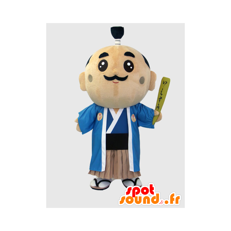 Mascot Tokugawa Ieju. Japanese man mascot - MASFR28230 - Yuru-Chara Japanese mascots