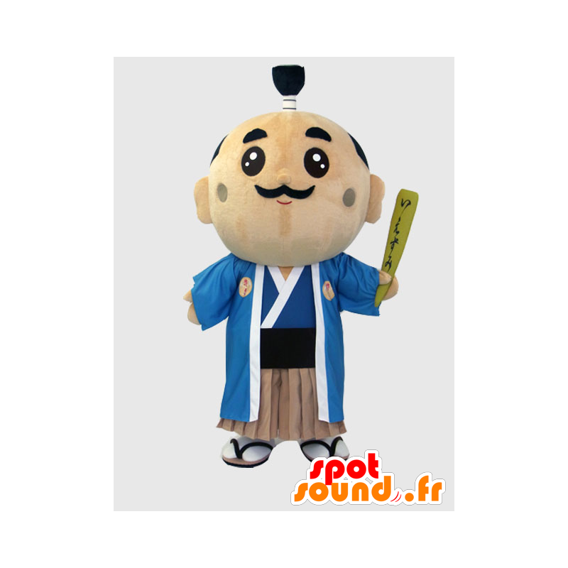 Tokugawa Ieju maskot. Japansk man maskot - Spotsound maskot