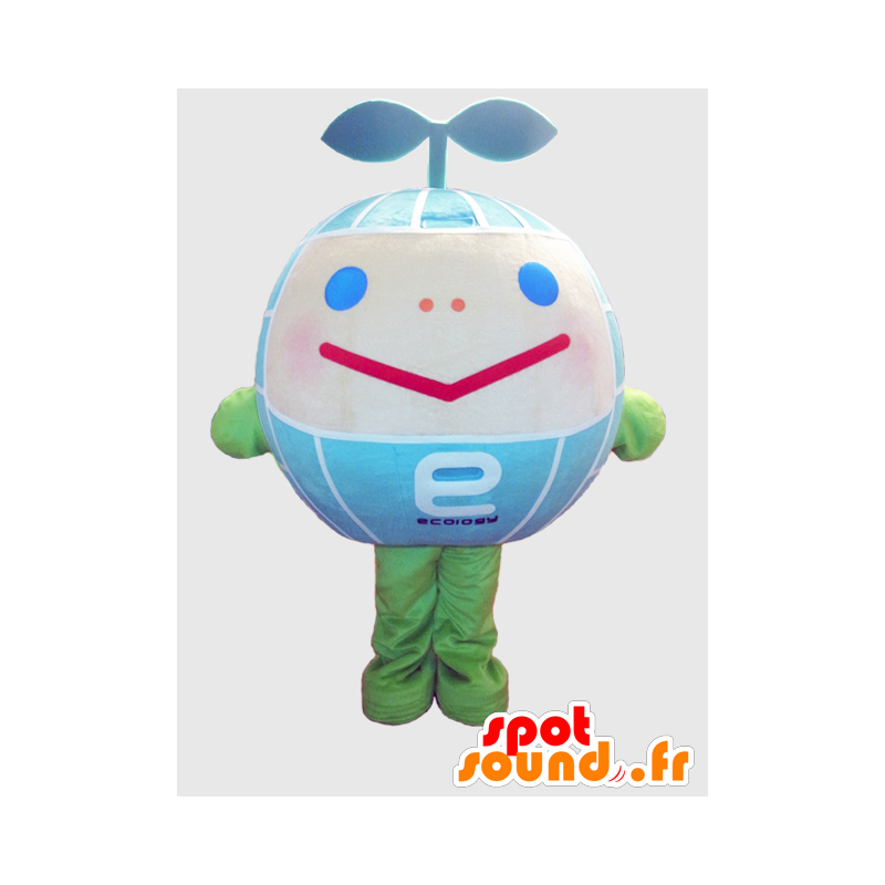 Eco-chan Maskottchen. Mascot blauen Globus - MASFR28233 - Yuru-Chara japanischen Maskottchen