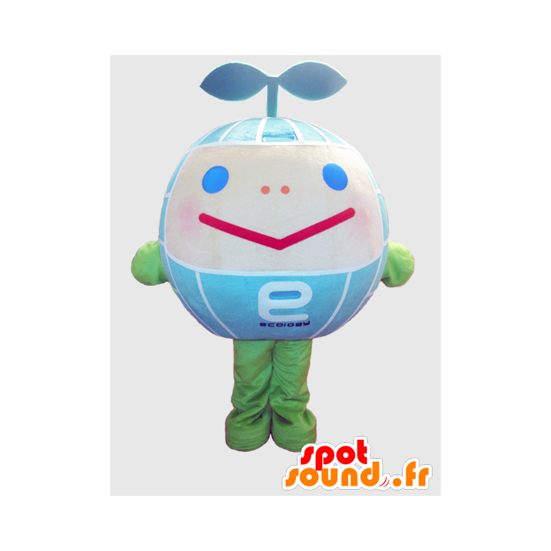 Eco-chan mascotte. Mascotte blu globo - MASFR28233 - Yuru-Chara mascotte giapponese