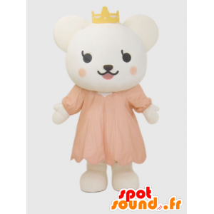 Tabii chan Maskottchen. Maskottchen-Teddy mit Krone - MASFR28235 - Yuru-Chara japanischen Maskottchen