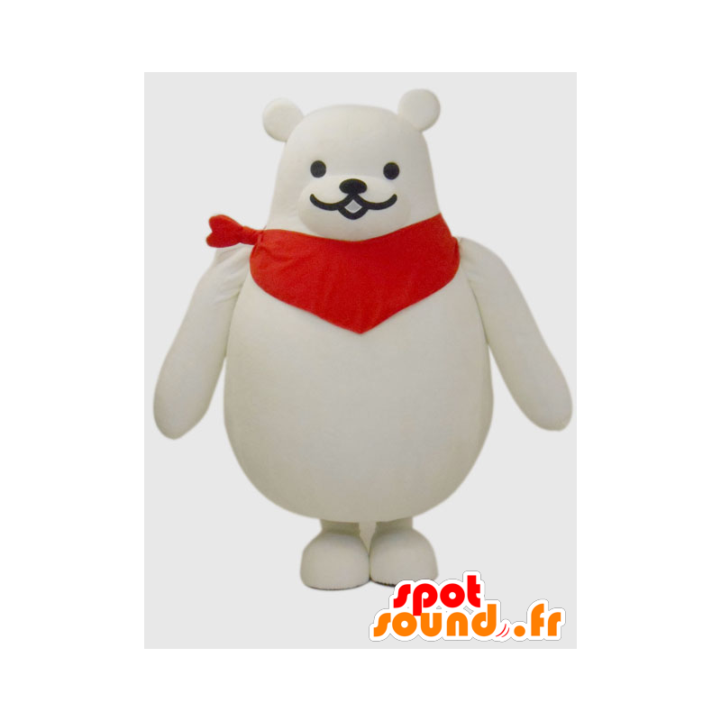 Mascotte de Aruba. Mascotte d'ours blanc, d'ours polaire - MASFR28237 - Mascottes Yuru-Chara Japonaises