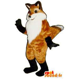 Fox tricolor traje, muito realista - MASFR007170 - Fox Mascotes