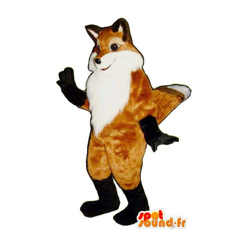 Costume tricolor vos, zeer realistisch - Fox mascottes - MASFR007170 - SpotSound.fr