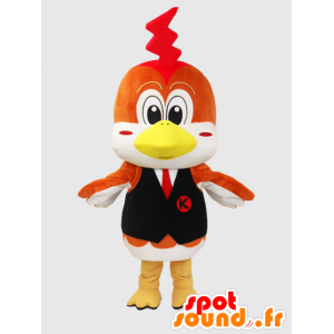 Mascot Ikko-kun. Mascotte elegante bruine en witte vogel - MASFR28238 - Yuru-Chara Japanse Mascottes