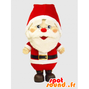 Mascot Santakurosu. Kerstman Mascot gebaard, zeer succesvol - MASFR28243 - Yuru-Chara Japanse Mascottes