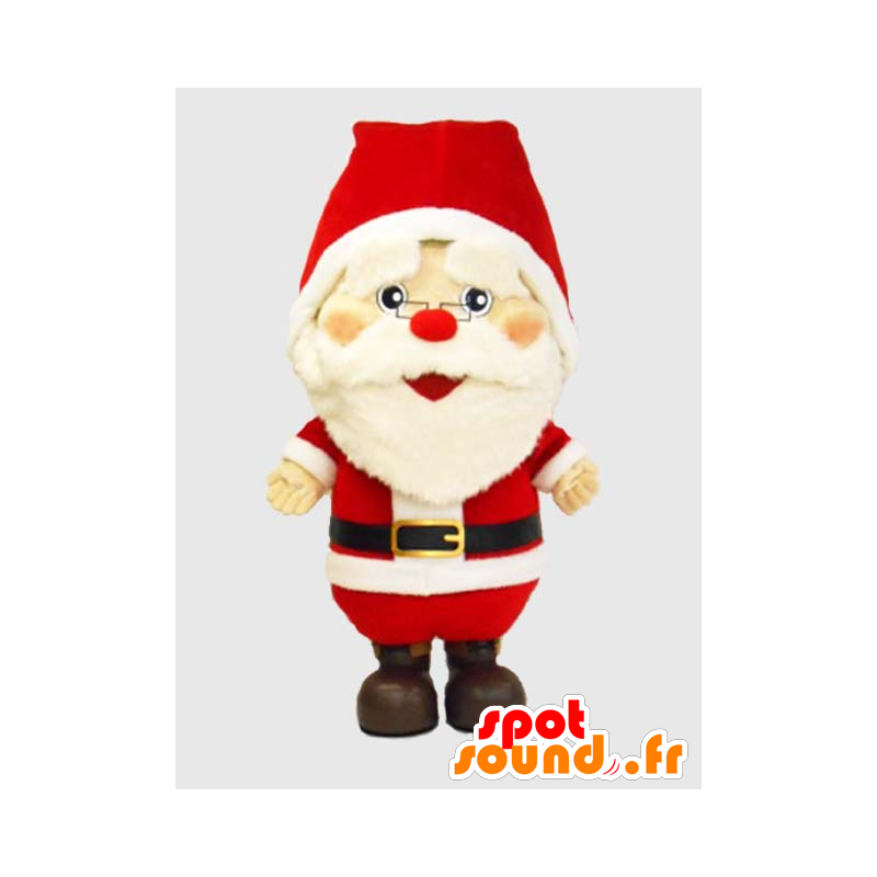 Santakurosu maskot. Bearded Santa Claus maskot, meget vellykket