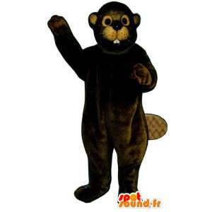 Costume de castor marron foncé - MASFR007172 - Mascottes de castor