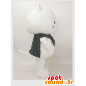 Valkoinen kissa maskotti, jättiläinen ja hauskaa - MASFR28250 - Mascottes Yuru-Chara Japonaises