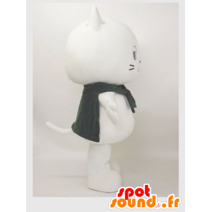 Witte kat mascotte, reus en plezier - MASFR28250 - Yuru-Chara Japanse Mascottes