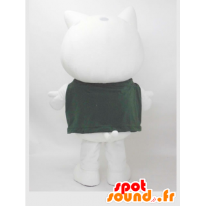 Bílá kočka maskot, obří a zábava - MASFR28250 - Yuru-Chara japonské Maskoti