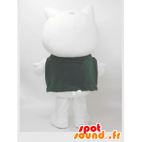 Bílá kočka maskot, obří a zábava - MASFR28250 - Yuru-Chara japonské Maskoti