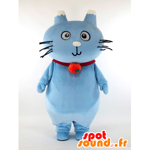 しずなびマスコット。ヘビのいる青い猫のマスコット-MASFR28255-日本のゆるキャラのマスコット