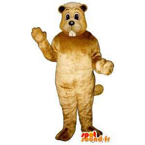 Beige bever kostyme - MASFR007174 - Beaver Mascot