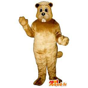 Beaver beige suit - MASFR007174 - Beaver mascots