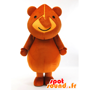 Kurikuma Maskottchen. Brown-Nashorn-Maskottchen - MASFR28256 - Yuru-Chara japanischen Maskottchen