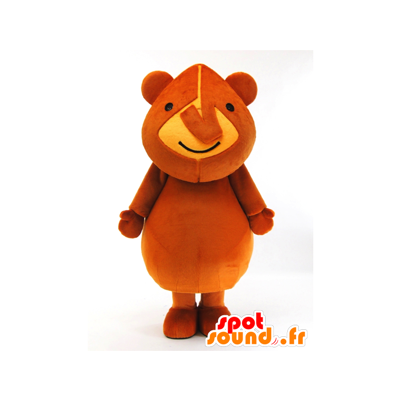 Kurikuma Maskottchen. Brown-Nashorn-Maskottchen - MASFR28256 - Yuru-Chara japanischen Maskottchen