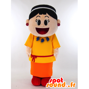 Asuka-chan maskotti. hyvin iloinen Intian Mascot - MASFR28257 - Mascottes Yuru-Chara Japonaises