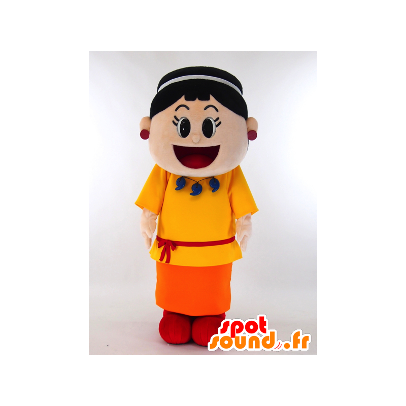 Asuka-chan maskot. velmi radostná Indian Maskot - MASFR28257 - Yuru-Chara japonské Maskoti