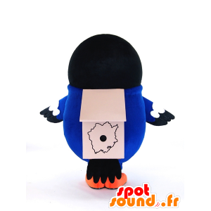 Mascot Tsupi Heso. Mascot schwarz und blau Vogel - MASFR28261 - Yuru-Chara japanischen Maskottchen