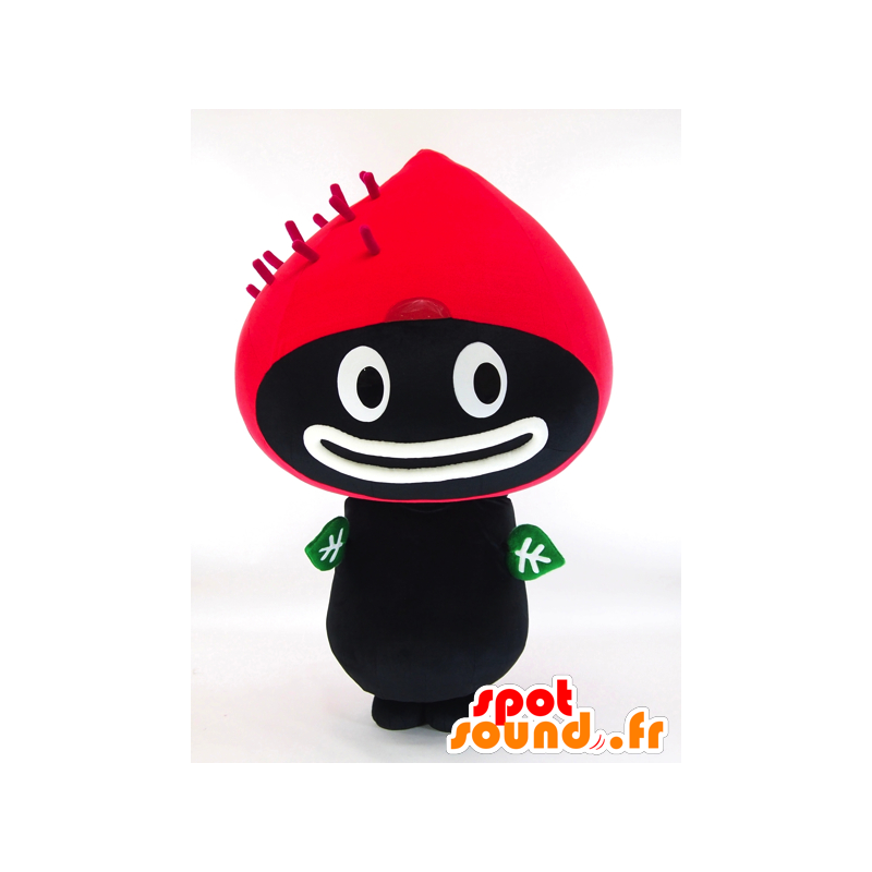 Unamo Maskottchen. Rote und schwarze Pilz Mascot - MASFR28262 - Yuru-Chara japanischen Maskottchen