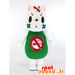 Mascotte Miyazaki. White cat mascot, tobacco - MASFR28263 - Yuru-Chara Japanese mascots