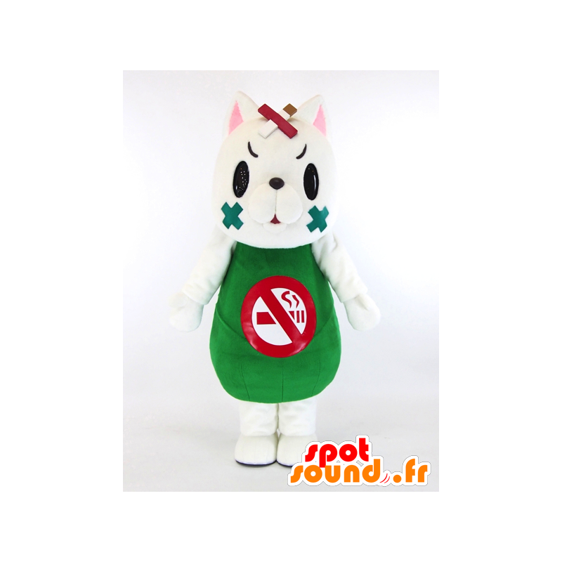 Mascotte Miyazaki. White cat mascot, tobacco - MASFR28263 - Yuru-Chara Japanese mascots