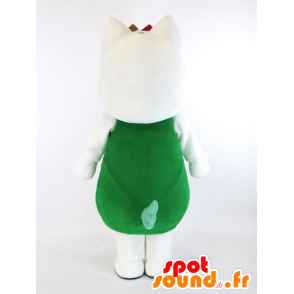 Mascot Miyazaki. hvit katt maskot, tobakk - MASFR28263 - Yuru-Chara japanske Mascots