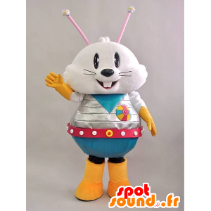 Robitto mascot. Futuristic rabbit mascot in combination - MASFR28266 - Yuru-Chara Japanese mascots