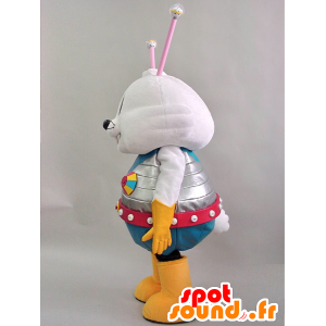 Robitto Maskottchen. Futuristische Kaninchen Maskottchen in Kombination - MASFR28266 - Yuru-Chara japanischen Maskottchen