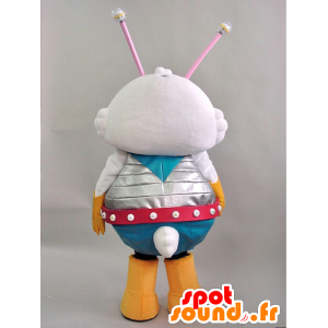 Robitto Maskottchen. Futuristische Kaninchen Maskottchen in Kombination - MASFR28266 - Yuru-Chara japanischen Maskottchen