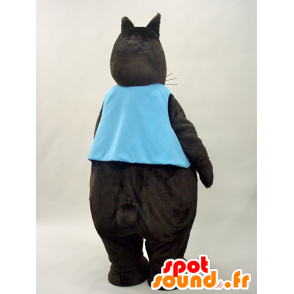 Amakuro chan Maskottchen. Schwarzes Kaninchen Maskottchen, realistisch - MASFR28267 - Yuru-Chara japanischen Maskottchen