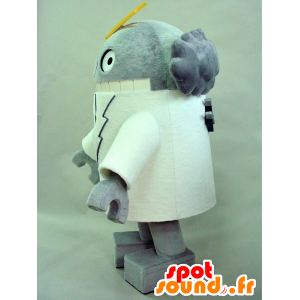 Mascot gray and white robot, very fun - MASFR28269 - Yuru-Chara Japanese mascots